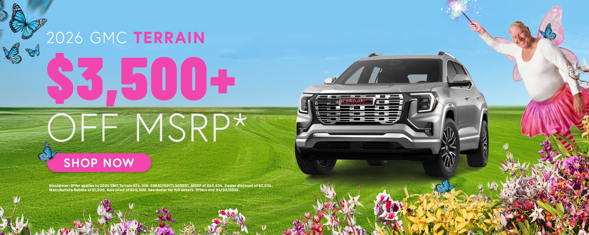 New 2026 GMC Terrain Offer