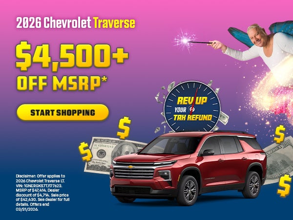 New 2026 Chevrolet Traverse Offer